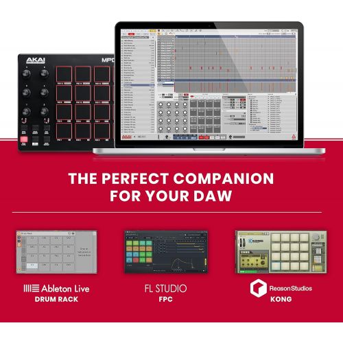  AKAI Professional MPD218 | 16-Pad USB/MIDI Controller With MPC Pads, 6 Assignable Knobs, Production Software Included