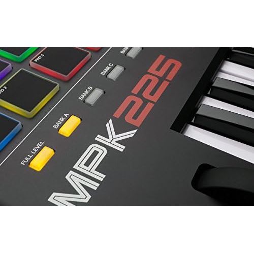  [아마존베스트]Akai Professional MPK225 | Compact 25-Key Semi-Weighted USB MIDI Keyboard Controller Including Core Control From The MPC Workstations