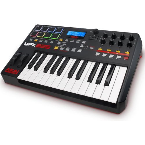  [아마존베스트]Akai Professional MPK225 | Compact 25-Key Semi-Weighted USB MIDI Keyboard Controller Including Core Control From The MPC Workstations