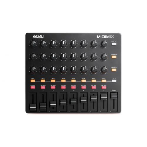  Akai Professional MIDImix | High-Performance Portable USB MixerDAW Controller (24 knobs  16 buttons  8 line faders)