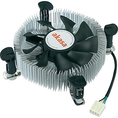  Akasa Low Profile Intel CPU Cooler - Mini-ITX and Micro-ATX (AK-CCE-7106HP)