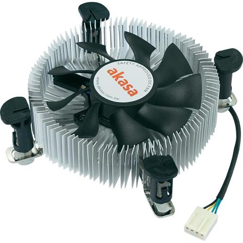  Akasa Low Profile Intel CPU Cooler - Mini-ITX and Micro-ATX (AK-CCE-7106HP)