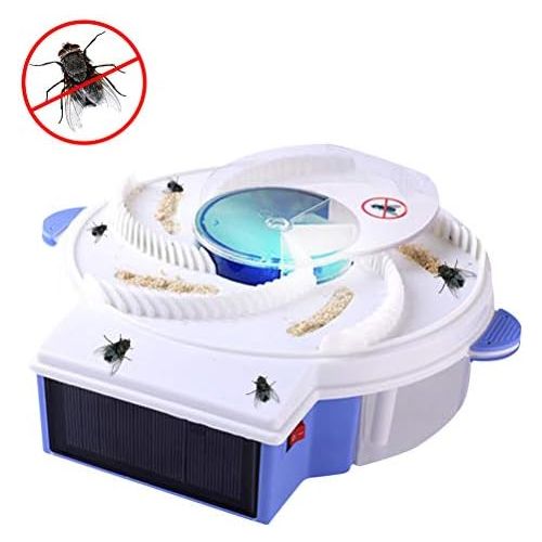  [아마존베스트]Akemaio Fly trap device with trapping food electric flycatcher artifact catcher, solar energy.