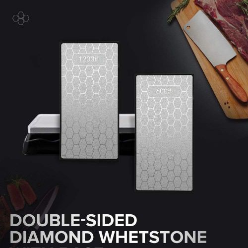  Akeruzi Diamond Knife Sharpening Stone,Double-sided Whetstone Is Used For Household Kitchen Knives,Hunting Knives,Scissors,Axe Heads,Woodworking Cutting Tools, Multi-purpose Sharpening/Bla