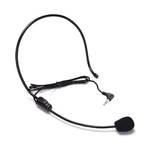  Akingdleo Over Ear 3.5mm Hands Free Cardioid Wired Audio Boom Condenser Classroom Mic Headset Microphone mic for UHF-938 ATG-100T Tour Guide System Voice Amplifier Conference PC Laptop Table
