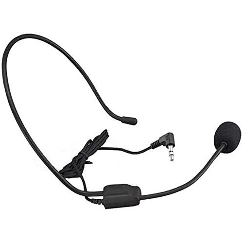  Akingdleo Over Ear 3.5mm Hands Free Cardioid Wired Audio Boom Condenser Classroom Mic Headset Microphone mic for UHF-938 ATG-100T Tour Guide System Voice Amplifier Conference PC Laptop Table