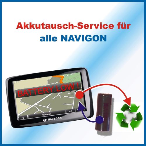  [아마존베스트]Akkutauschen.de Premium Battery Change for SAT NAV/GPS Navigon with you Zugesendetem Shipping Material * is excellent quality Seal Workshop of the Rates for Sustainable Development * Battery tausc