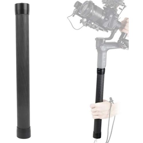  Akozon Extension Rod for Gimbal 36cm Carbon Fiber Lightweight Triaxial Stabilizer Lengthen Selfie Stick 1/4-inch 3/8-inch Screw for Zhiyun/for Feiyutech/for DJI/for VILTA?M/for MOZ