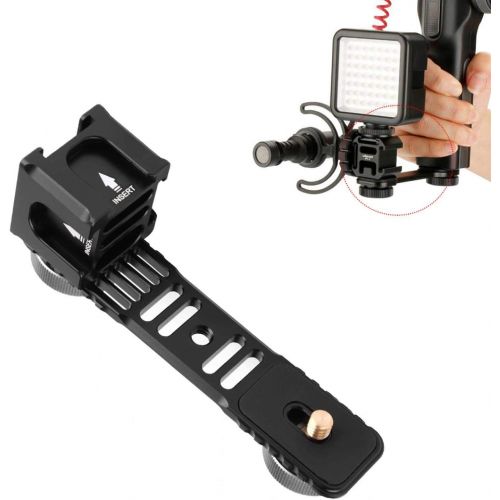  Akozon Camera Handle Grip Extented Bracket Mount Holder Stabilizer for Zhiyun Smooth 4 /Smooth / DJI Osmo Mobile 2 for estabilizador Video celular osmo Mobile accesorios Extension tripie
