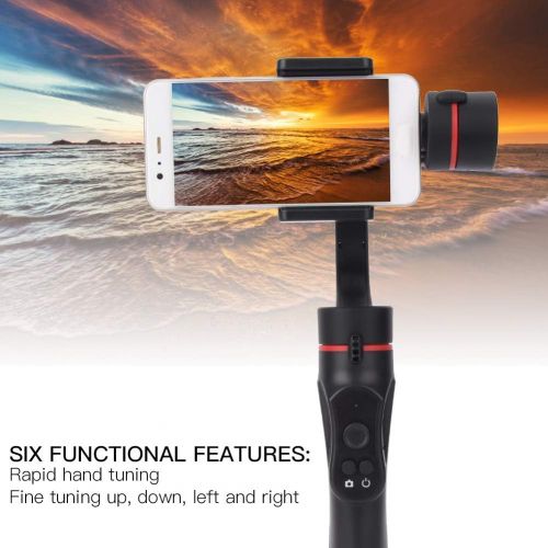 Akozon 3-Axis Gimbal Stabilizer for Phone H2 Handheld Ballhead Mobile Phone Intelligent Anti-shake Stabilizer for Outdoor Live