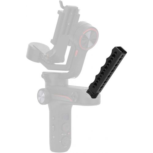  Akozon Microphone Handle Grip Aluminium Alloy Three-Axis Stabilizer SLR Handles with 1/4-Inch and 3/8-Inch Screw Holes for Zhiyun Weebill Lab for Zhiyun Weebill s accesorios