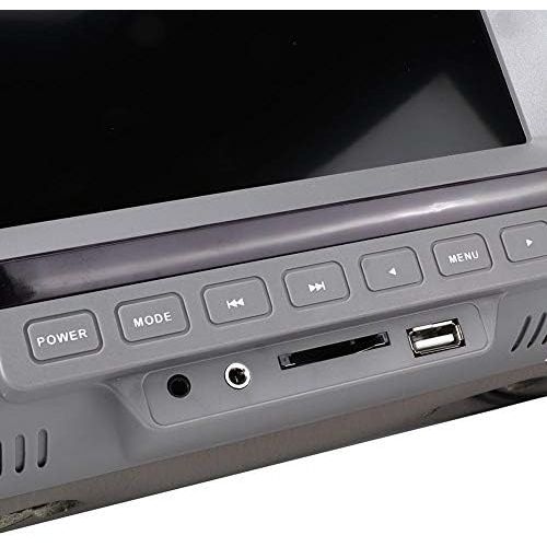  Akozon 7 inch Car Universal Speaker USB MP5 HD Headrest FM o LCD TV Player (Grey)