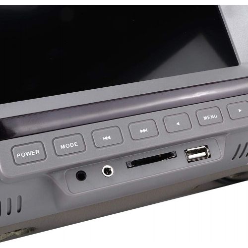  Akozon 7 inch Car Universal Speaker USB MP5 HD Headrest FM o LCD TV Player (Grey)