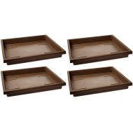 Akro-Mils SRO15500E21 Accent Tray for The 15.5 Inch Accent Planter, Chocolate, 14-Inch Tray (Pack of 4)