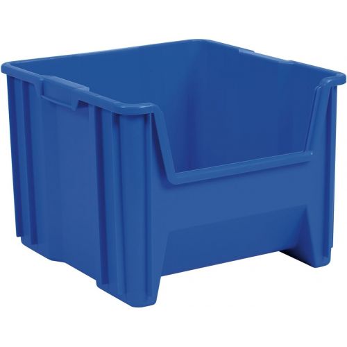  [아마존베스트]Akro-Mils 13018 Stack-N-Store Heavy Duty Stackable Open Front Plastic Storage Container Bin, (17-1/2-Inch x 16-1/2-Inch x 12-1/2-Inch), Blue, (2-Pack)