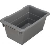 [아마존베스트]Akro-Mils 34301 Jumbo Lug Plastic Nest and Cross Stack Akro-Tub Tote, (17-Inch x 11-Inch x 8-Inch), Gray, (6-Pack)