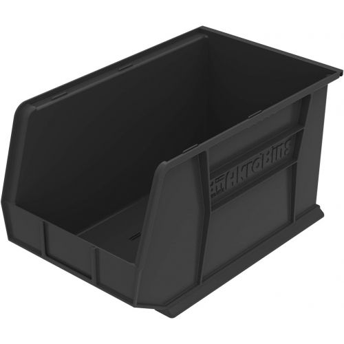  [아마존베스트]Akro-Mils 30260 AkroBins Plastic Storage Bin Hanging Stacking Containers, (18-Inch x 11-Inch x 10-Inch), Black, (6-Pack)