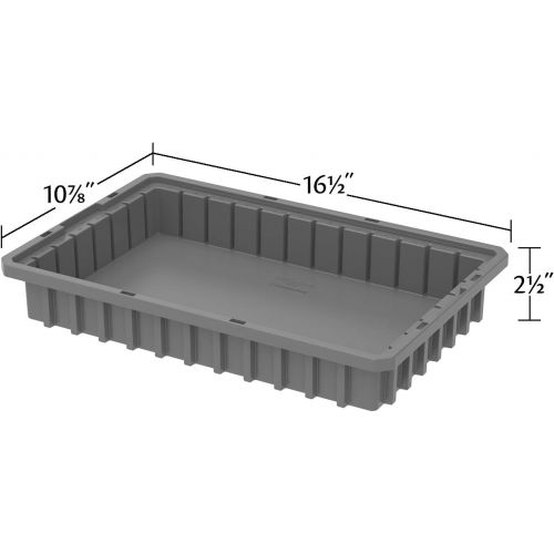  [아마존베스트]Akro-Mils 33162GREY Akro-Grid Dividable Box (12 Pack), Gray
