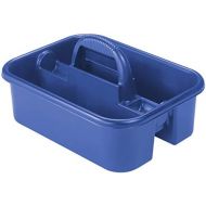 Akro-Mils 09185 Plastic Tote Tool & Supply Cleaning Caddy with Handle, (18-3/8-Inch x 13-7/8-Inch x 9-Inch), Blue (09185BLUE)