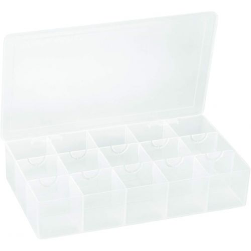  Akro-Mils 96352A Medium Utility Box Plastic Storage Case for Small Parts, Clear, 12-Pack