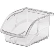 Akro-Mils 305A1 Insight Ultra-Clear Plastic Hanging and Stacking Storage Bin, 5-38-Inch Long by 4-18-Inch Wide by 3-14-Inch Wide, Case of 16