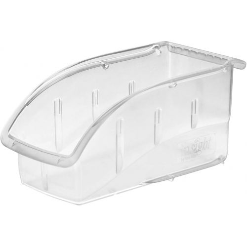  Akro-Mils 305A1 Insight Ultra-Clear Plastic Hanging and Stacking Storage Bin, 5-38-Inch Long by 4-18-Inch Wide by 3-14-Inch Wide, Case of 16