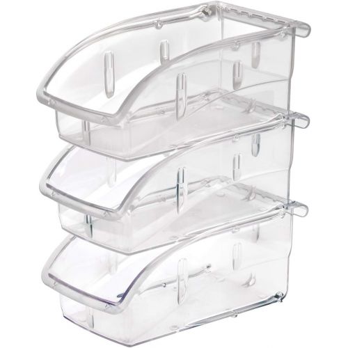  Akro-Mils 305A1 Insight Ultra-Clear Plastic Hanging and Stacking Storage Bin, 5-38-Inch Long by 4-18-Inch Wide by 3-14-Inch Wide, Case of 16