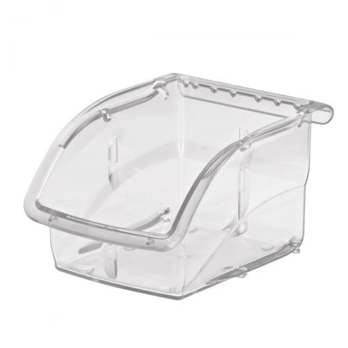  Akro-Mils 305A1 Insight Ultra-Clear Plastic Hanging and Stacking Storage Bin, 5-38-Inch Long by 4-18-Inch Wide by 3-14-Inch Wide, Case of 16