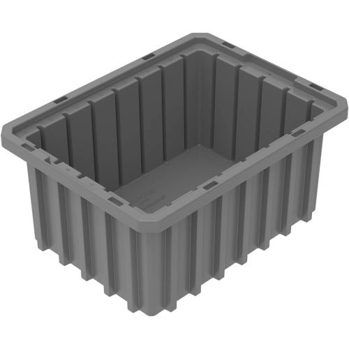  Akro-Mils 33105 10-78-Inch L by 8-14-Inch W by 5-Inch H Clear Akro-Grid Slotted Divider Plastic Tote Box, 20-Pack