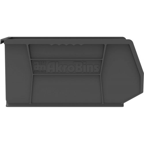  Akro-Mils 30240 15-Inch by 8-Inch by 7-Inch Plastic Storage Stacking Hanging ESD Akro Bin, Black, Case of 12