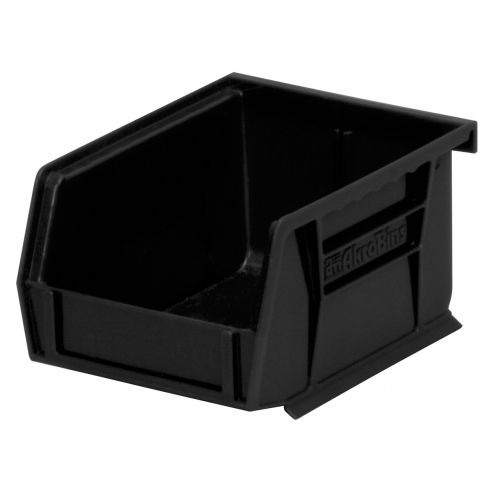  Akro-Mils 30210 5-Inch by 4-Inch by 3-Inch Plastic Storage Stacking Hanging ESD Akro Bin, Black, Case of 24