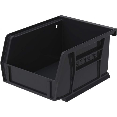  Akro-Mils 30235 11-Inch by 11-Inch by 5-Inch Plastic Storage Stacking Hanging ESD Akro Bin, Black, Case of 6