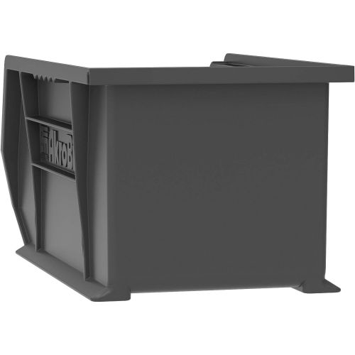  Akro-Mils 30235 11-Inch by 11-Inch by 5-Inch Plastic Storage Stacking Hanging ESD Akro Bin, Black, Case of 6