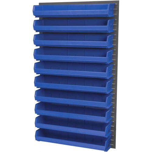  Akro-Mils 30320 8-Inch by 33-Inch by 5-Inch Wide Plastic Storage Stacking Akro Bin, Blue, Case of 4