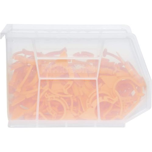  Akro-Mils 30239 Plastic Storage Stacking Hanging Akro Bin, 11-Inch by 8-Inch by 7-Inch, Red, Case of 6