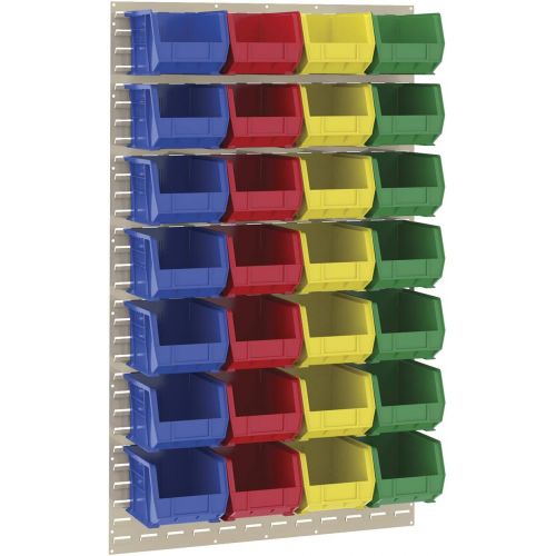  Akro-Mils 30239 Plastic Storage Stacking Hanging Akro Bin, 11-Inch by 8-Inch by 7-Inch, Red, Case of 6