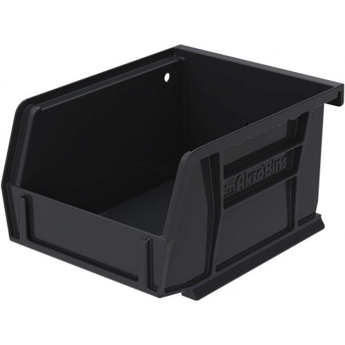  Akro-Mils 30220 7-Inch by 4-Inch by 3-Inch Plastic Storage Stacking Hanging ESD Akro Bin, Black, Case of 24