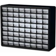 Akro-Mils 10764 64-Drawer Plastic Parts Storage Hardware and Craft Cabinet, 20-Inch by 16-Inch by 6-12-Inch, Black
