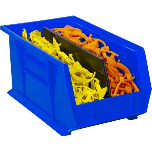  Akro-Mils 30240 Plastic Storage Stacking Hanging Akro Bin, 15-Inch by 8-Inch by 7-Inch, Blue, Case of 12