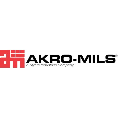  Akro-Mils 13017 Stak-N-Store Stacking Hopper Front Plastic Storage Bin, Grey, Case of 3