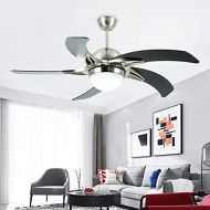 Akronfire Arkonfire Curved Wood Blade Ceiling Fan Light With LED and Remote Control Dimming Function Ceiling Fan Light for Living Room Dining Room Bedroom 52 In