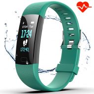 Akuti Fitness Tracker HR, Y1 Activity Tracker Watch with Heart Rate Monitor, Pedometer IP67 Waterproof Sleep Monitor Step Counter for Android & iPhone