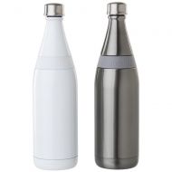 Aladdin Fresco Twist&Go Vacuum Bottle, 2-Pack, 20oz Stainless Steel, White and Silver
