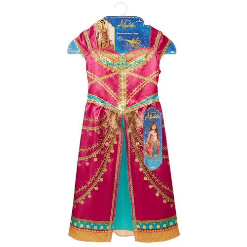  Aladdin Disney Jasmine Dress Costume Pink Fuchsia Outfit