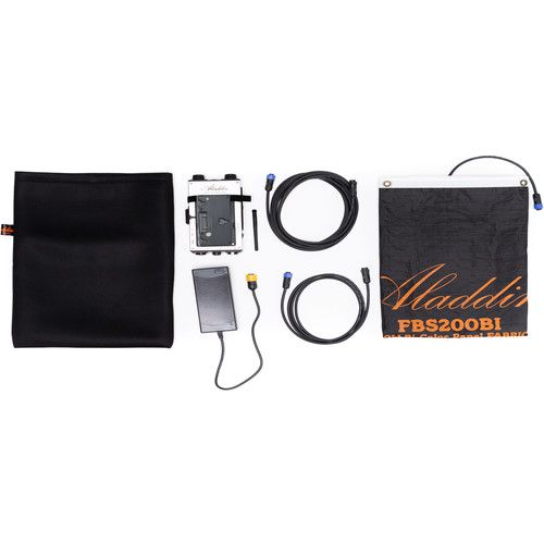 Aladdin Fabric-Lite 200W Bi-Color Kit with Gold Mount Battery Plate
