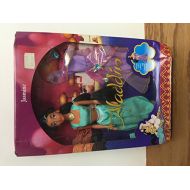 Disneys Year 1992 Aladdin Movie Series 12 Inch Doll Princess Jasmine with Harem Pants, Top, Jeweled Headband, Palace Costume, Jeweled Headdress, Necklace, Shoe and Hairbrush