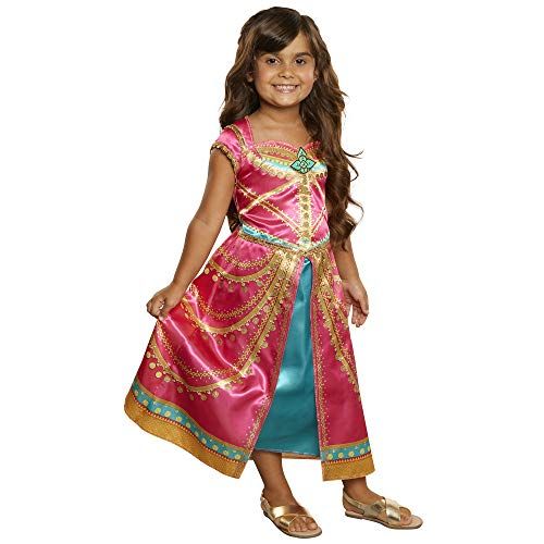  Disney Aladdin Jasmine Dress Costume Pink Fuchsia outfit