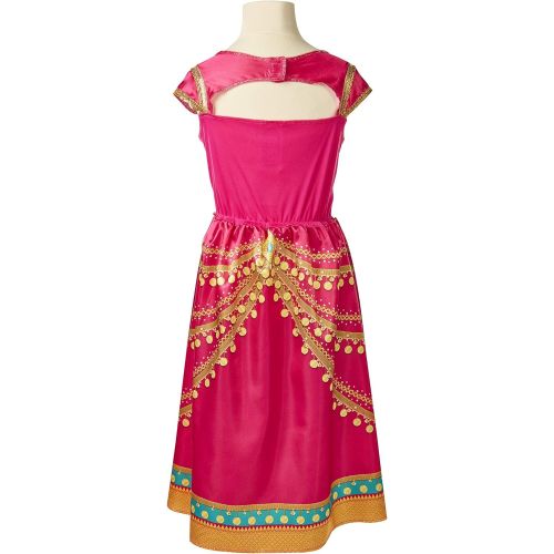  Disney Aladdin Jasmine Dress Costume Pink Fuchsia outfit