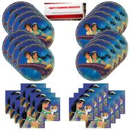 Aladdin MSS Aladdin Birthday Party Supplies Bundle Pack for 16 Guests (Plus Party Planning Checklist by Mikes...