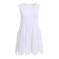 Alaia Mermaid white jersey short dress